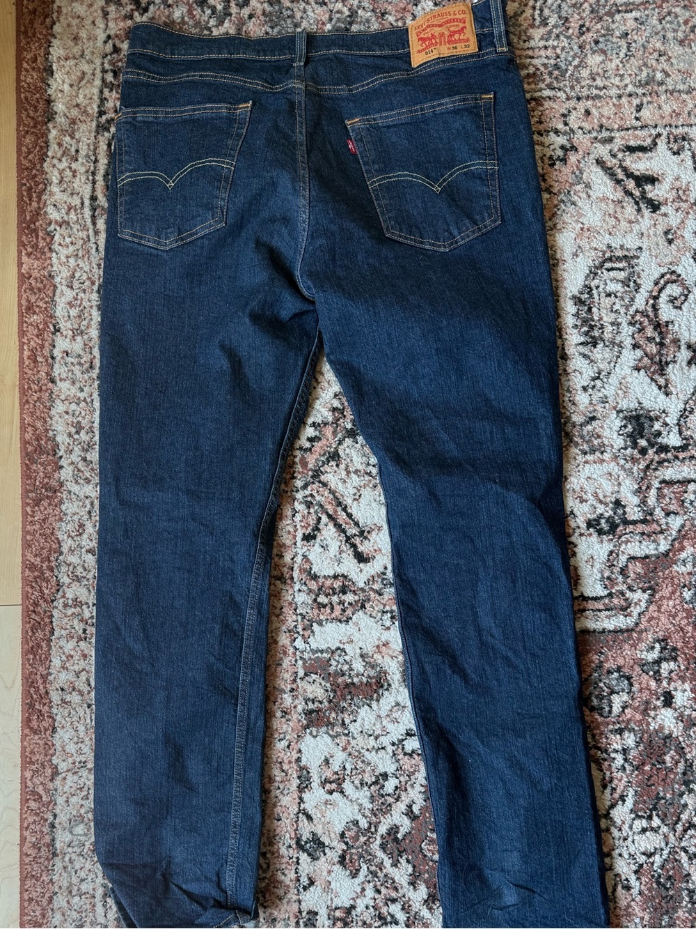 Levi's Men's Indigo Straight Leg Jeans 514 36 x 32